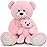 MorisMos Mom and Baby Giant Teddy Bear, 39inch Soft Big Teddy Bears Stuffed Animal Plush for Baby Shower, Pink