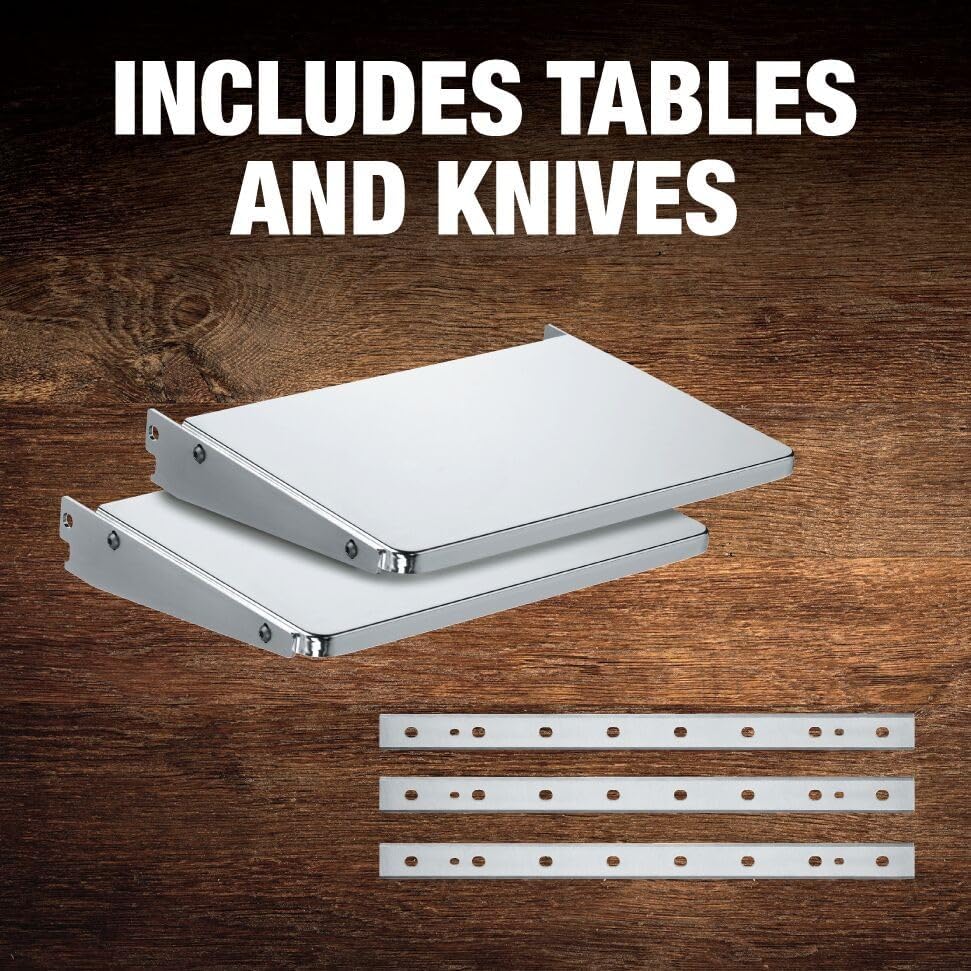 DEWALT Thickness Planer, 13-inch Wood Planer, Three Knife Two Speed, 15 Amp, 20,000 RPM Motor (DW735X) thumbnail