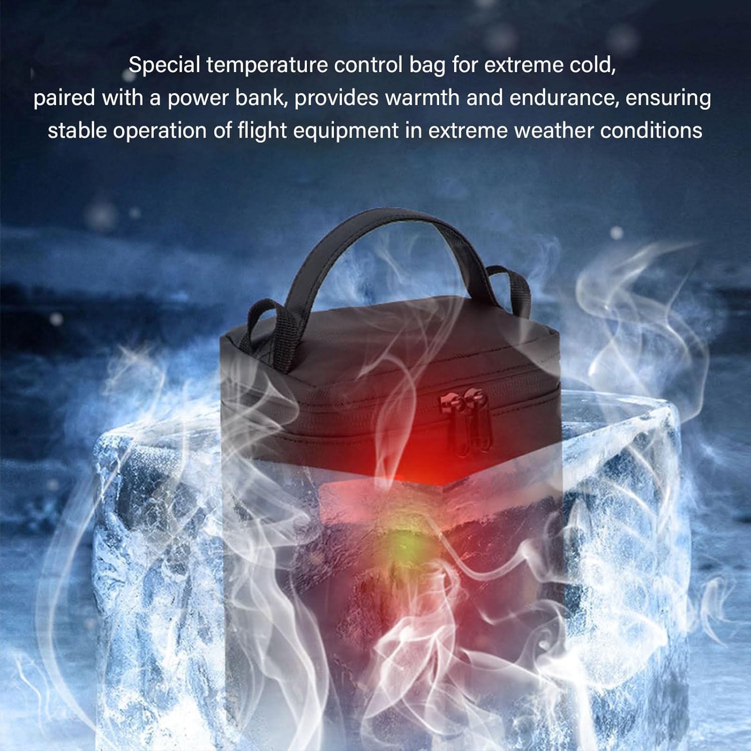 暖房機能のビルドを備えた軽量UAVバッテリー保護バッグコンパクトで屋外での使用が簡単なバッテリー暖房バッグ