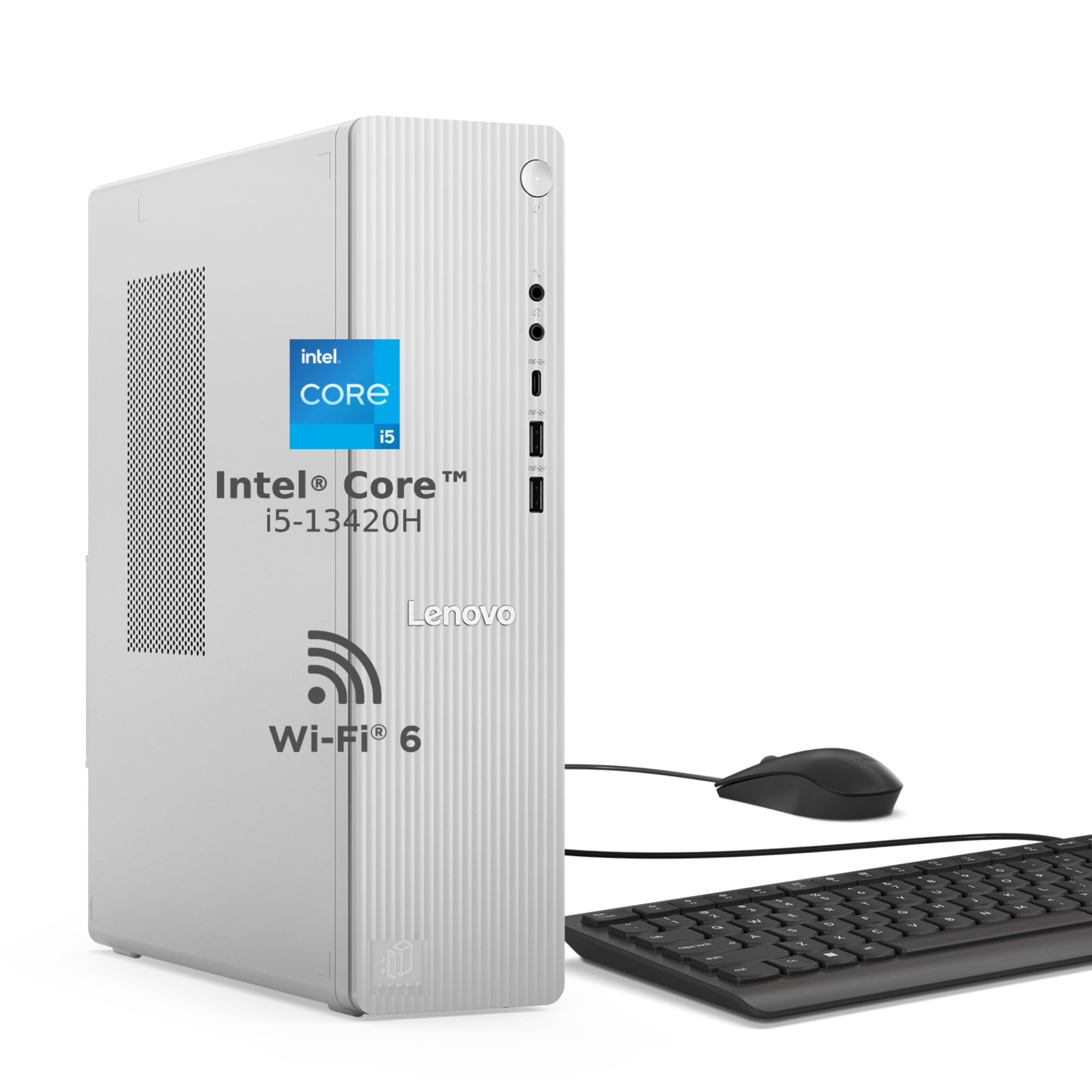 Lenovo IdeaCentre Tower 13th Gen Core i5-13420H (8GB RAM/512GB SSD/Integrated Intel UHD Graphics/Windows 11/Microsoft 365 Basic + Office Home 2024/USB Calliope Keyboard & Mouse/Grey), 90XW0055IN-image-38