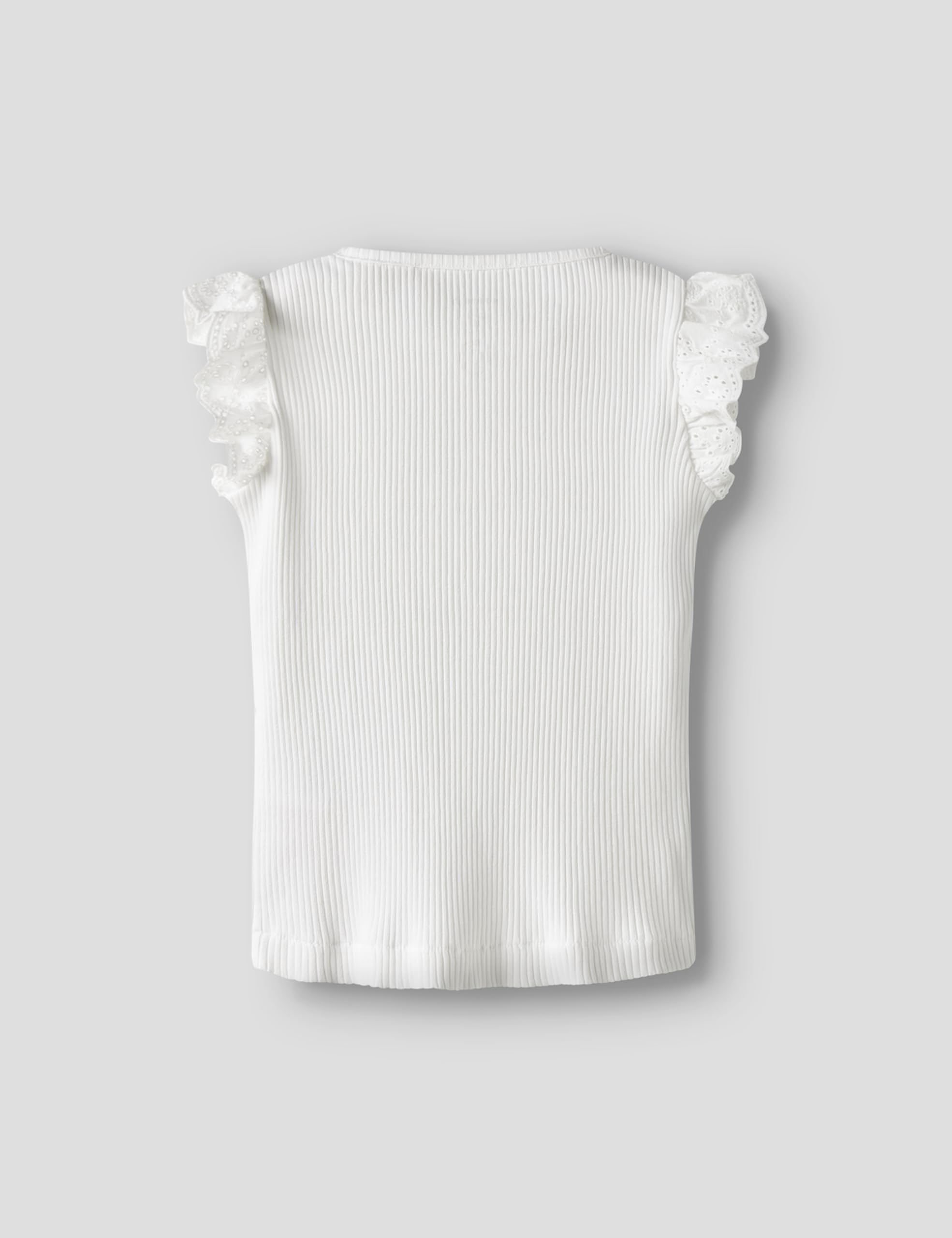 NAME IT Dziewczęca Nmfhalina SS Top, Bright White, 104