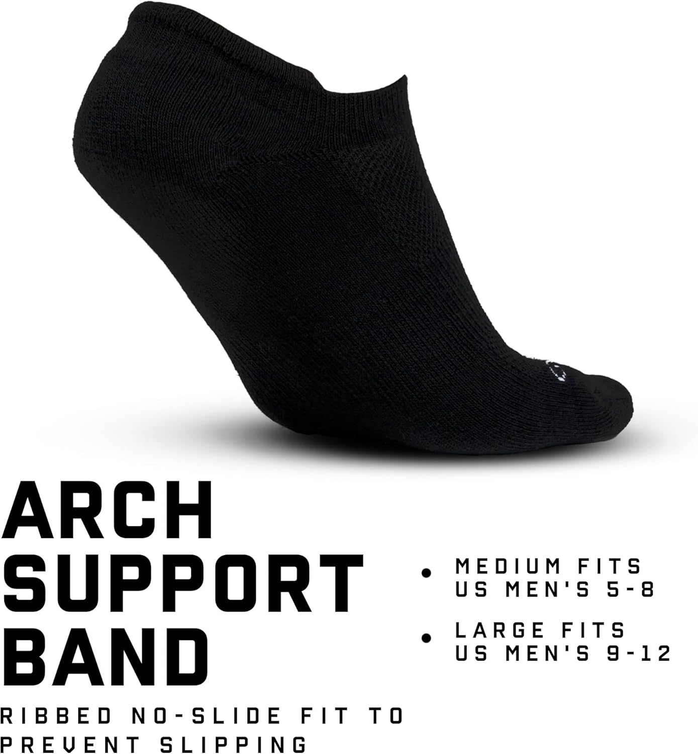Gymreapers Ankle Socks for Men & Women (6-Pack) – Moisture-Wicking Black & White Breathable Cotton Athletic Socks