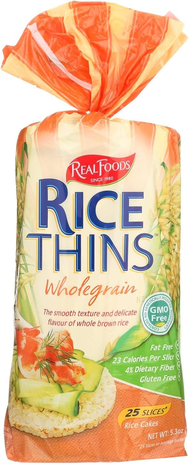 Whole Grain Rice Thins 5.30 Ounces (Case of 6)