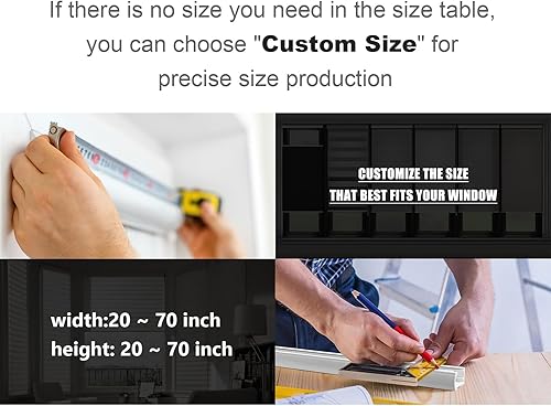 Miniatura 2 de Zebra - Persianas y persianas sin cordones con diseño de cebra, enrollables, opacas, oscurecimiento de la habitación, control de luz de doble capa