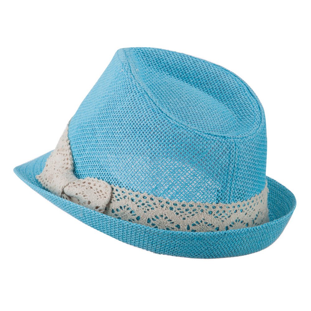 Ben Sherman Men's Solid Straw Trilby Hat, Natural, Large/X-Large