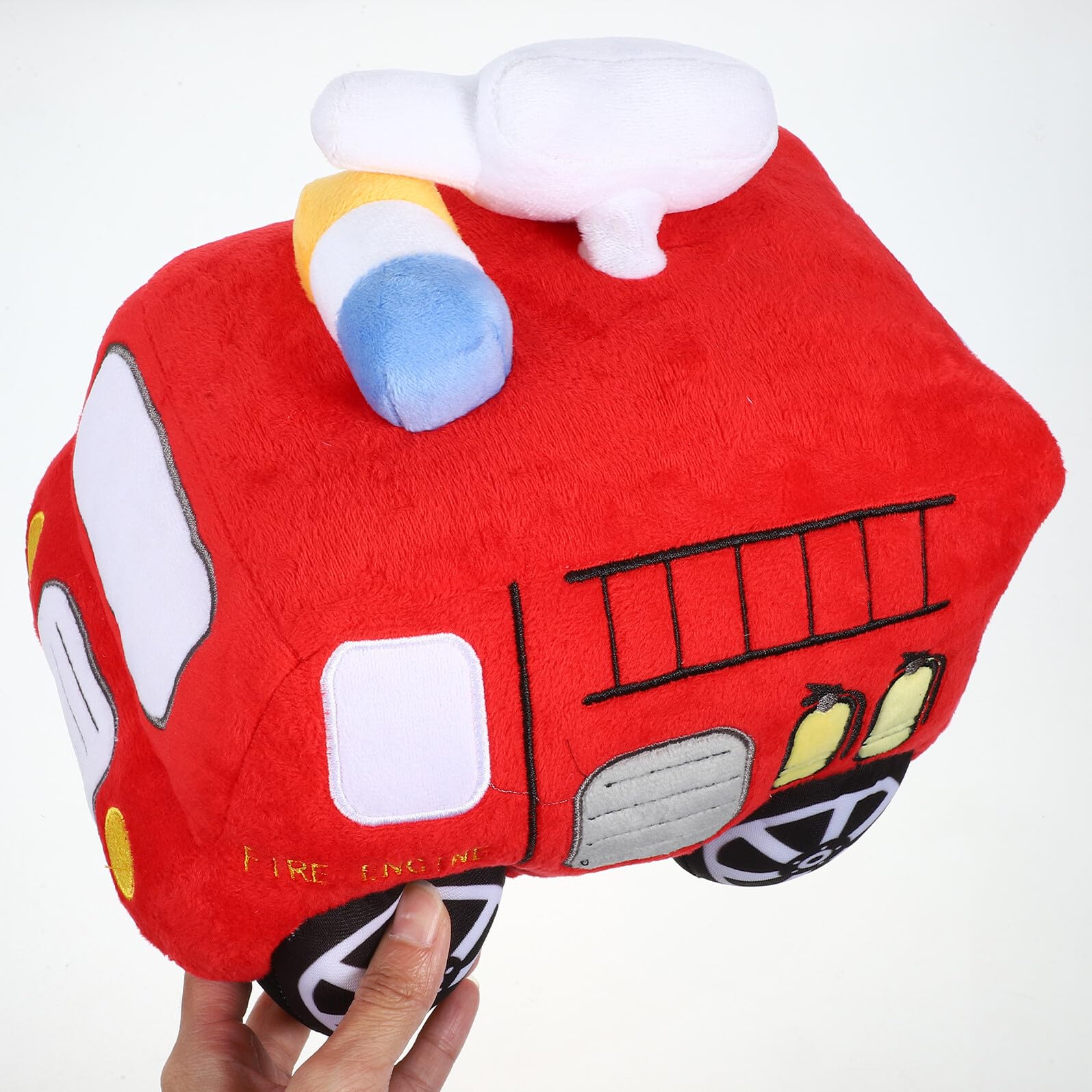 Camión de Bomberos de Peluche Rojo de Felpa y PP Algodón
