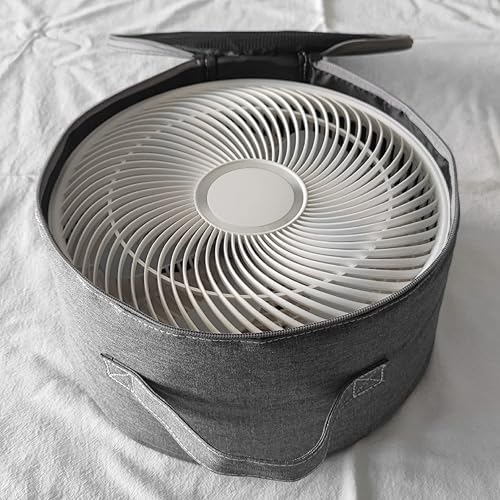 Miniatura 7 de Bolsa de almacenamiento para ventilador portátil, impermeable, plegable, telescópica, bolsa de mano, gris, 9.1 x 9.1 x 5.1 in 9.06 x 9.06 x 5.12
