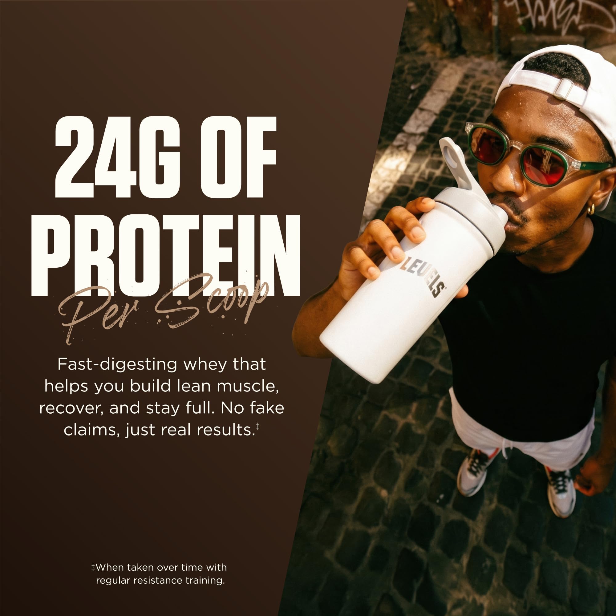 Levels Whey Protein Powder, No Artificial Ingredients, Chocolate Mocha, 2LB — Amazon image 5