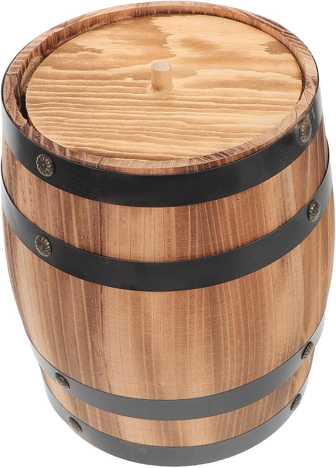 Utensil Holder Retro Style Wine Barrel Cutlery Storage Organizer for Home and Office Mini Rustic Fork and Spoon Holder Chic Vintage Design for Countertop Organization