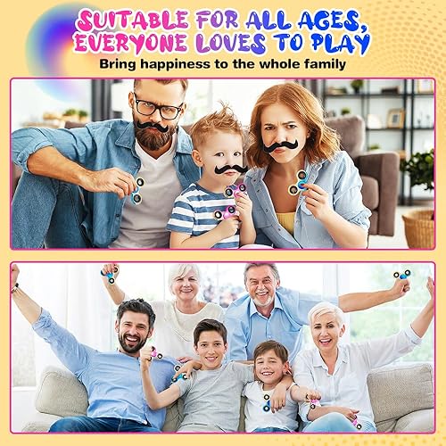 Vista 15 de Fidget Spinner 2 unidades, juguetes de metal Fidget Spinners para adultos y niños, recuerdos de fiesta de Halloween, reducción del estrés y alivio