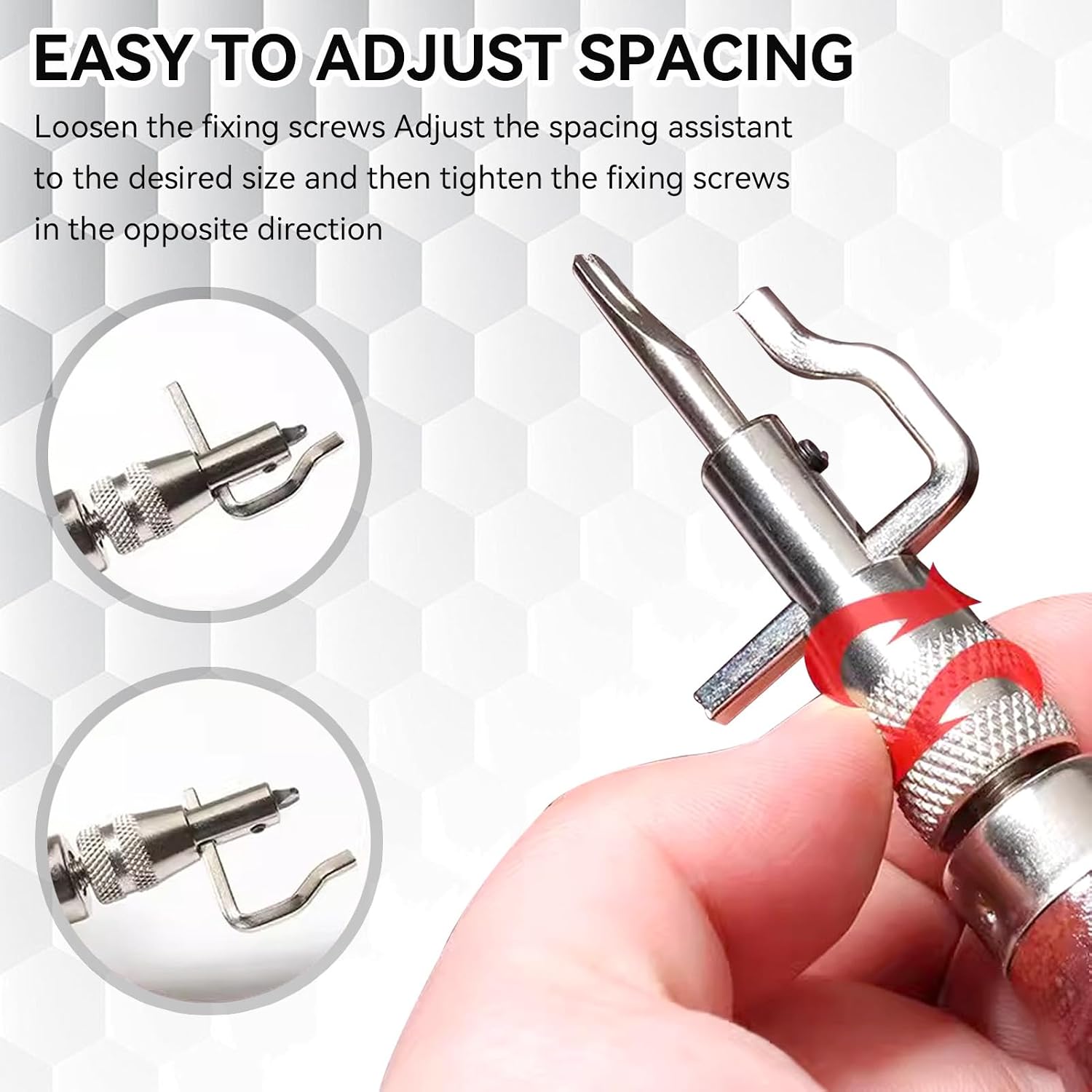 3 in 1 Leather Adjustable Groover Tool, Leather Edge Beveler Groover Leather Crafting Sewing Tools for Leathercraft Work