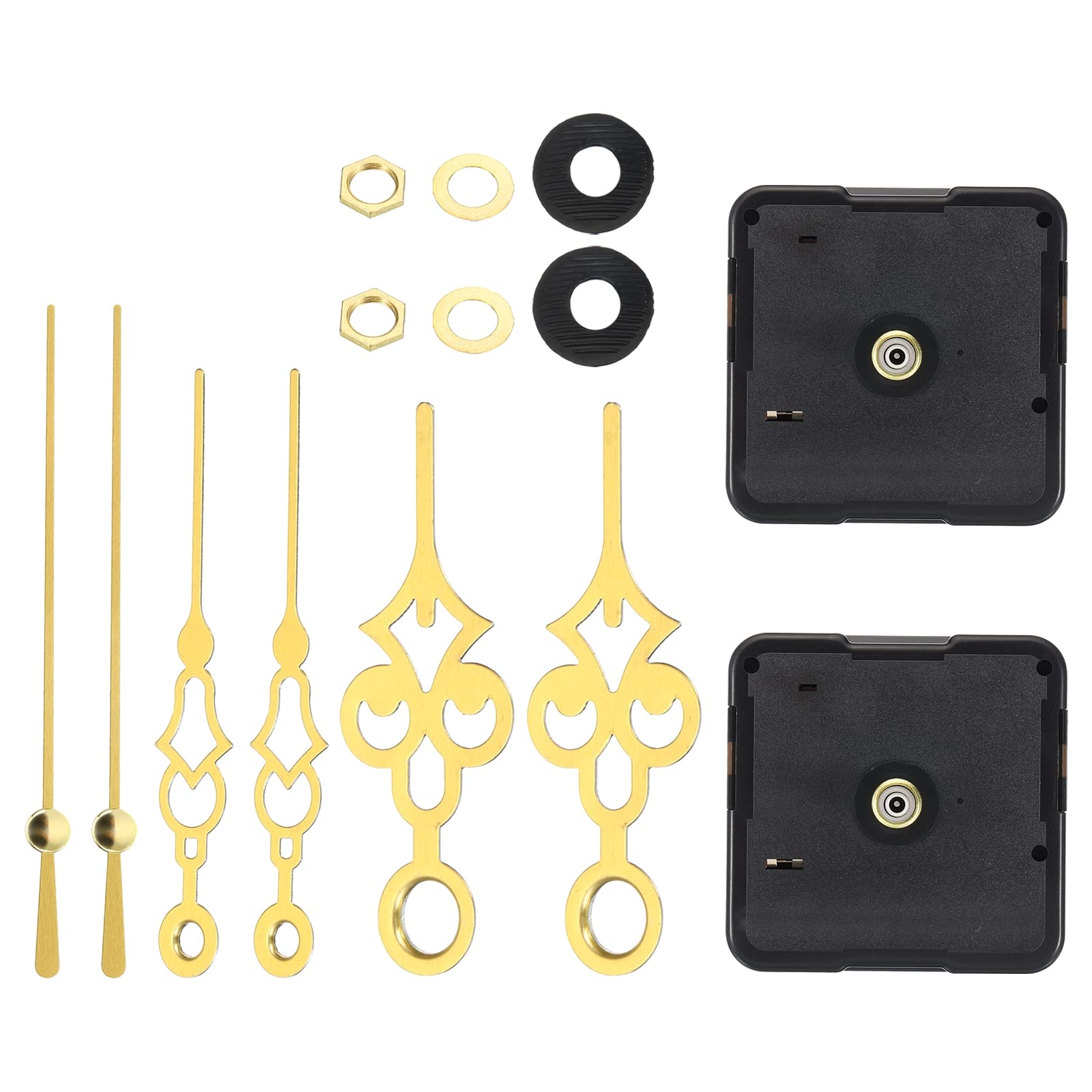 PATIKIL Clock Mechanism Replacement, 2 Set Quartz Clock