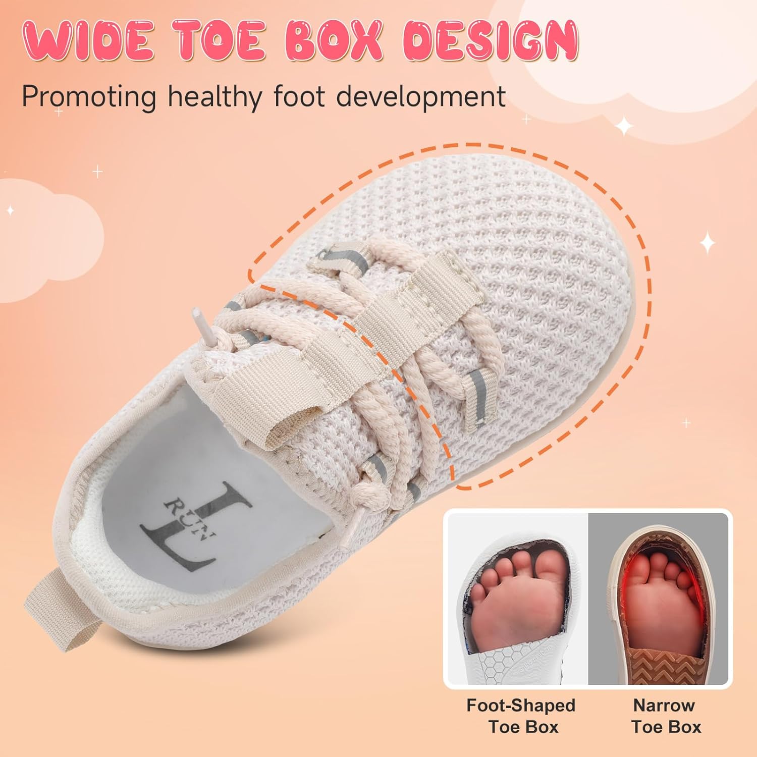 L-RUN Toddler Shoes Barefoot Boys Girls Wide Walking Shoes Kids Zero Drop Minimalist Slip on Tennis Sneakers Outdoor - Image 4