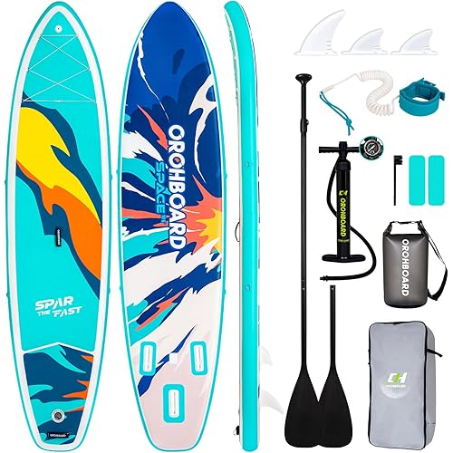 Inflatable Paddle Board 11'6/10'6 Paddle Board - All-Around SUP Board for Adults & Beginners, Stand Up Paddle Board with Complete Accessory Kit for Lake, River, Ocean