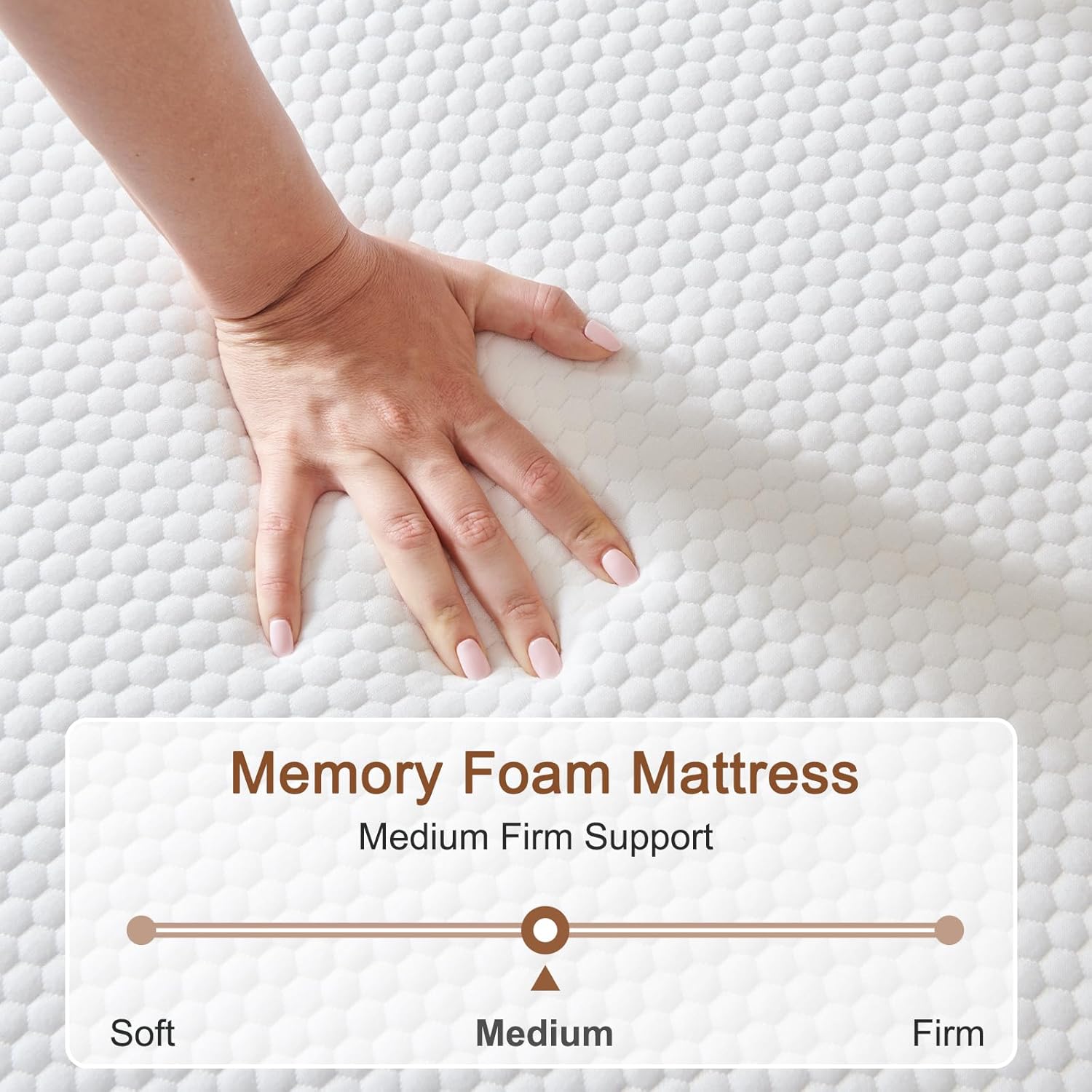 Queen Mattress,10 Inch No Fiberglass Gel Memory Foam Queen Size Mattress in a Box,Pressure Relief with Medium Firm Support,80" X 60" X 10",Medium Firm,Blue - Image 4