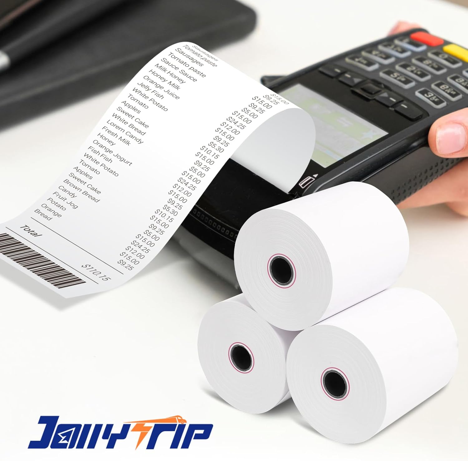 (50 Rolls)2 1/4 x 85 Thermal Paper 48GSM BPA FREE Receipt Rolls Thermal Teceipt Paper 2 1/4 85 Honeycomb Core Thermal Printer Paper Compatible with Printers, POS Cash Register,Credit Card