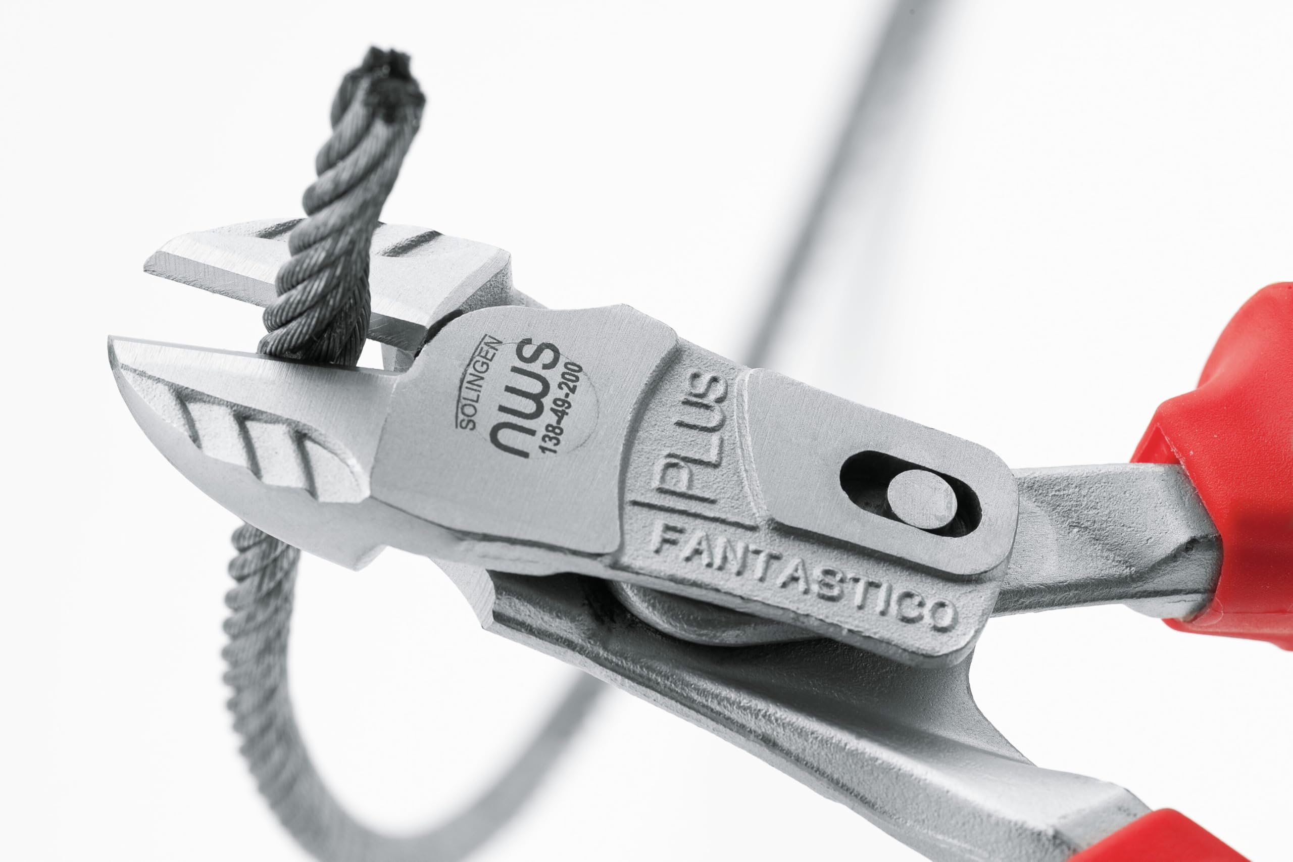 NWS FantasticoPlus VDE Hebel-Kraft-Seitenschneider 200 mm, induktiv gehärtete Schneiden, ergonomischer SoftGripp-Griff, Chrom-Vanadium Stahl, VDE-Zulassung nach DIN EN/IEC 60900