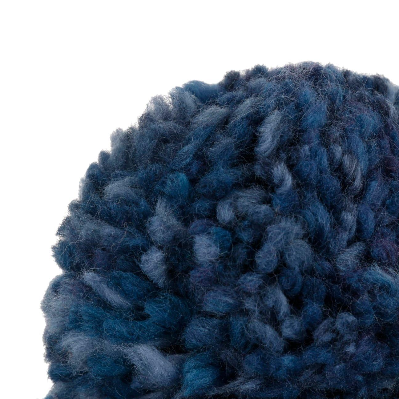 Eisbär IKE Pompon Beanie Mütze Strickmütze Wollmütze Wintermütze Damen/Herren - Made in the EU mit Umschlag, Umschlag Winter Herbst-Winter
