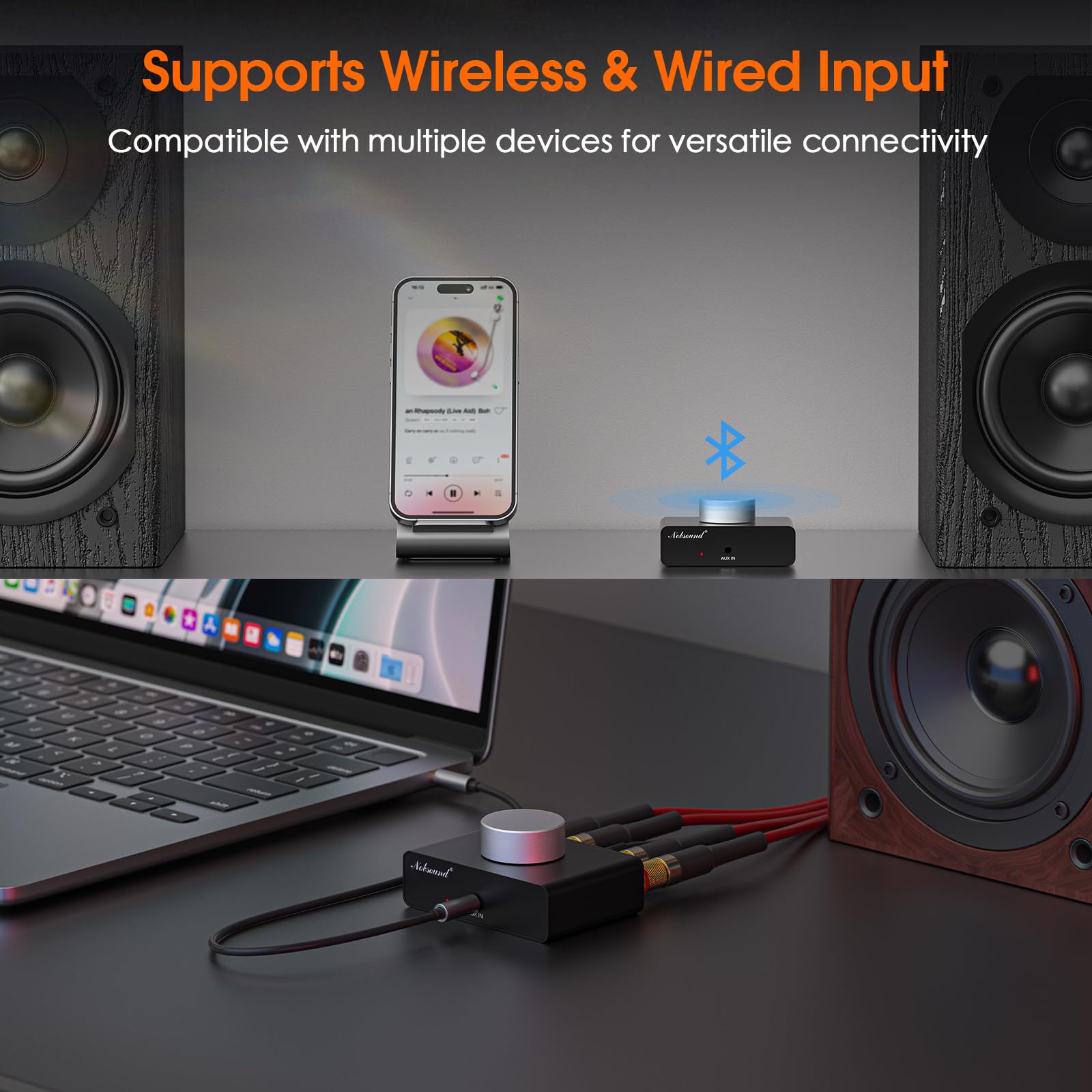 Nobsound Mini amplificatore stereo Bluetooth
