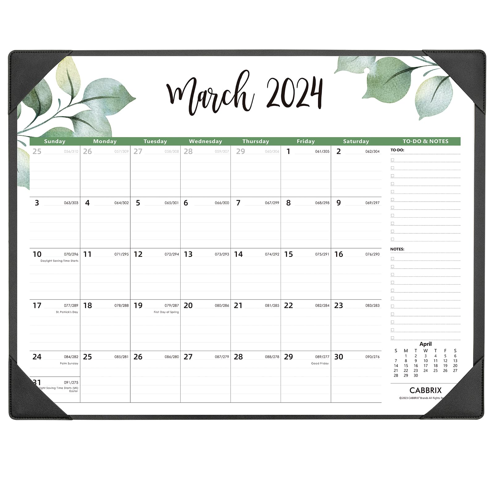 Large Desk Calendar 2024-2025 with Desk Mat, Cabbrix Desk Pad Calendar 22 x 17 Inch Runs From Jan 2024 to Jun 2025, Desk Blotter Calendar 2024-2025 for Home School and Office