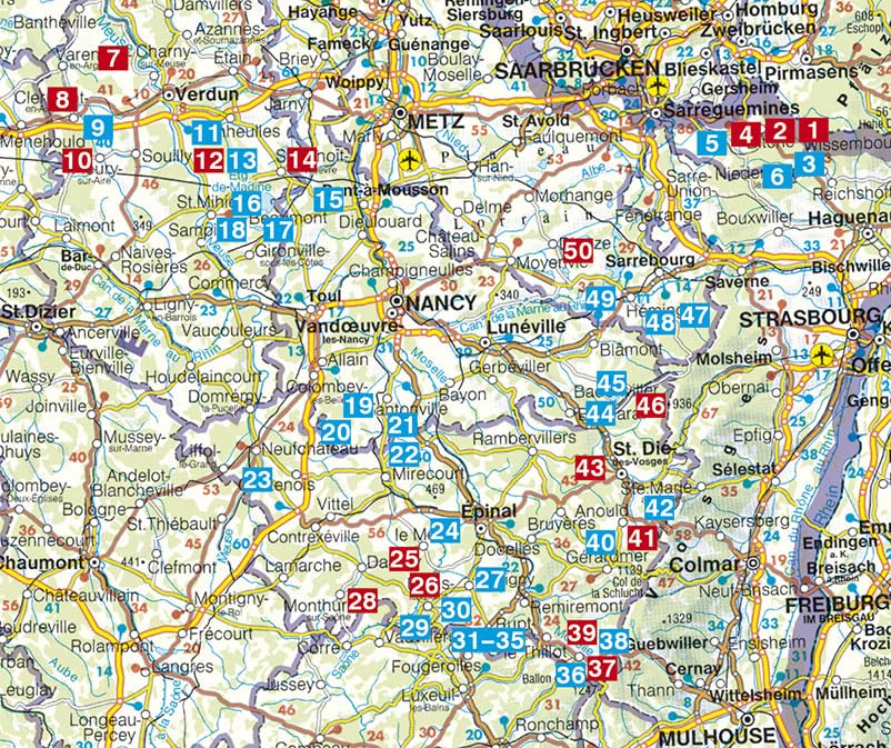 Lorraine: Les 50 plus belles randonnées. Avec des traces de GPS (Rother Guide de randonnées)