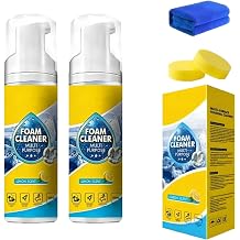Highpressure Foam Cleaner, Highpresh Foam Stain Remover Bundle, 4 In 1 Multi Enzyme Foam Cleaner, Deep Cleaning Spray For Car Interior, Kitchen Grease, Bathroom Tiles, Sofa Upholstery