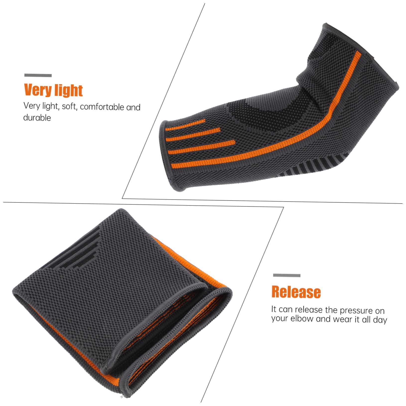 GALPADA Elbow Protector Basketball Arm Guard Elastic Compression Sleeve for Sports Comfortable Support for Joint Protection for Basketball Football and Volleyball