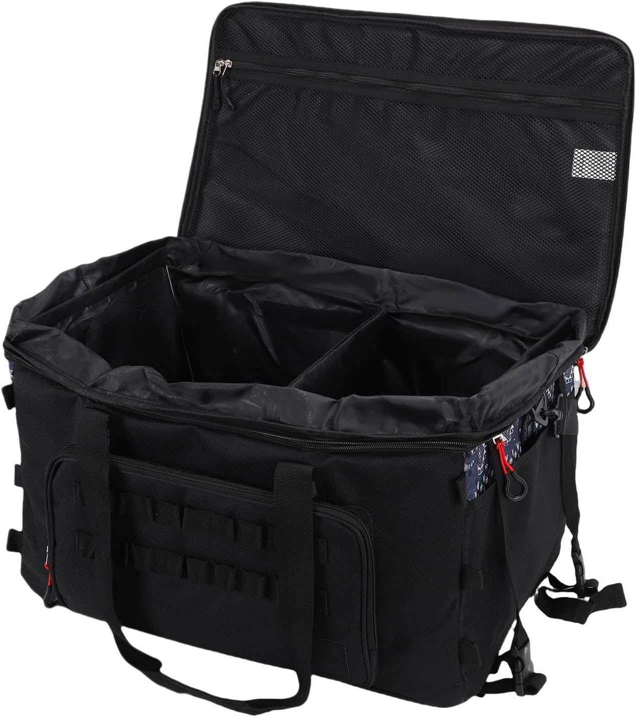 RiToEasysports 67L Camping Storage Bag, Oxford Fabric with Adjustable Divider and Multiple Zippered Compartments, for Outdoor Cooking Fishing Hiking and Mountain Climbing