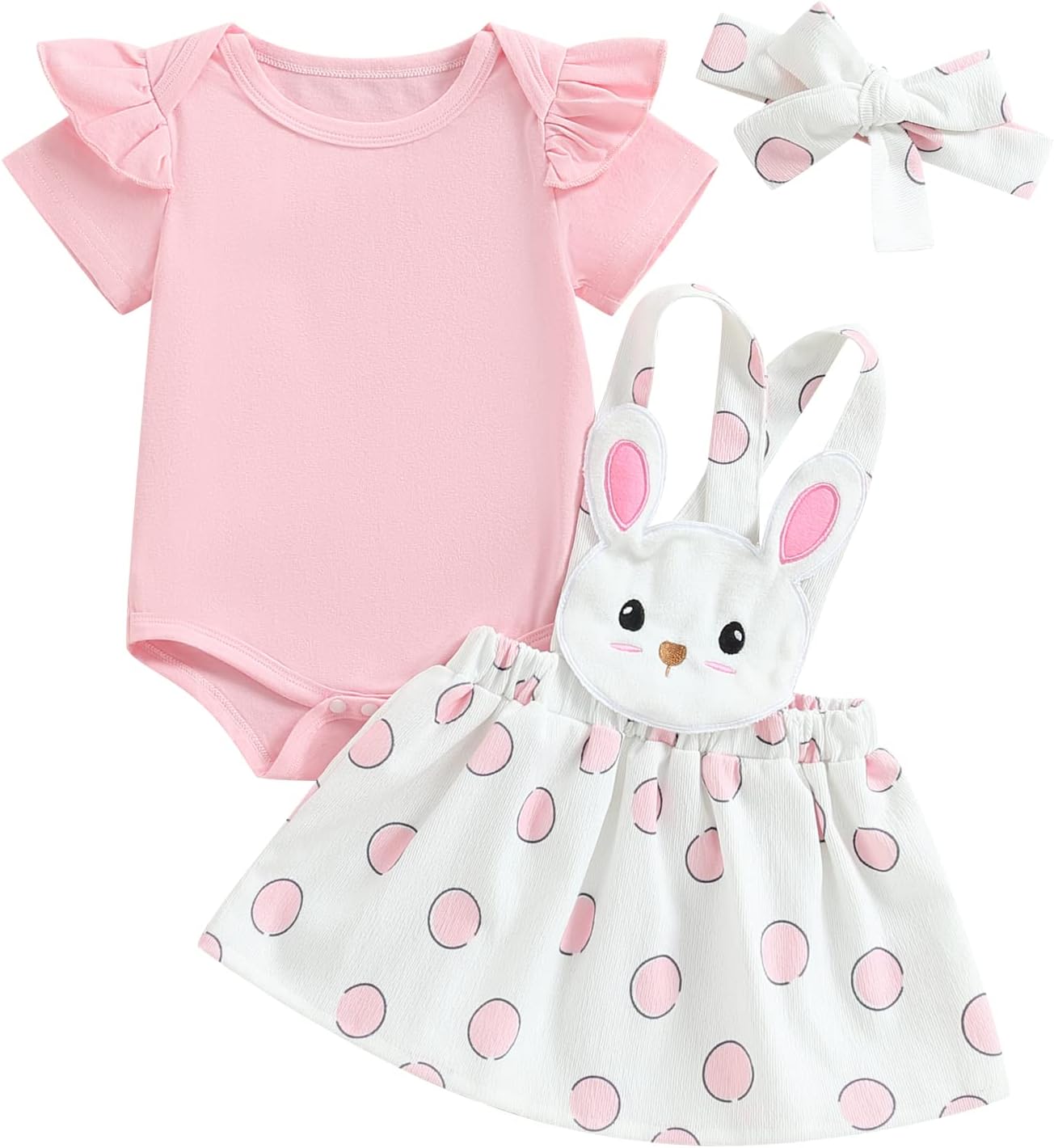 BeQeuewll Newborn Baby Girl Easter Dress Outfit Infant