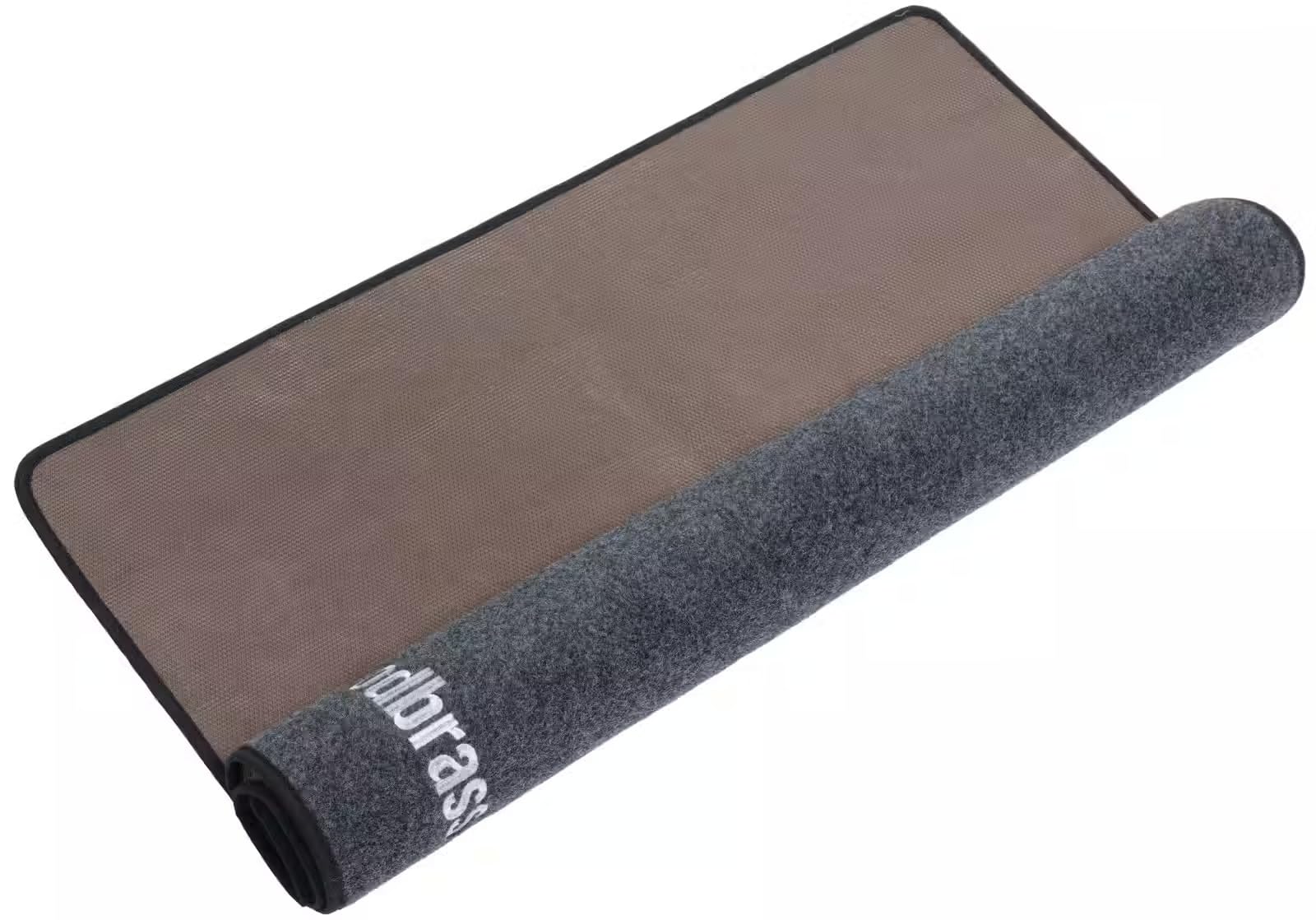 WOODBRASS Tapis de Batterie 130 x 100 cm Gris Foncé - Tapis Antidérapant pour Batterie Électronique et Acoustique, Tapis de Sol pour Batterie, Protection et Stabilité