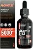Flowzuk Liquid Vitamin B12 Drops 5000 mcg Methylcobalamin - High Strength 60ml Vitamin B12 Supplement Dropper - Vegan Friendly Supplement - Fast Absorbing, Gluten Free Vitamin B12 Liquid