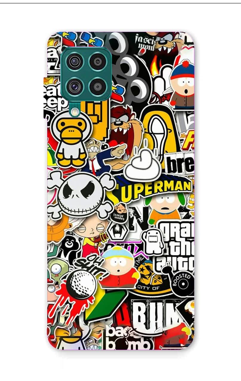 CRAFT WORLD Printed Hard Back Case Cover Black_EarPhn Latest Stylish Samsung Galaxy M12/F12/A12 Phone Case Mobile Cover for Boys/Girls (Superman) (B09MTSNCJK) Amazon Price History, Amazon Price Tracker