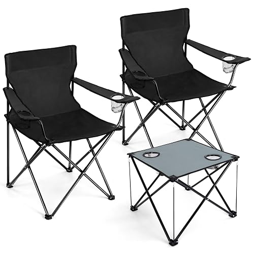 Joyfair Camping Chairs & Table Set(2 Chairs + 1 Table),