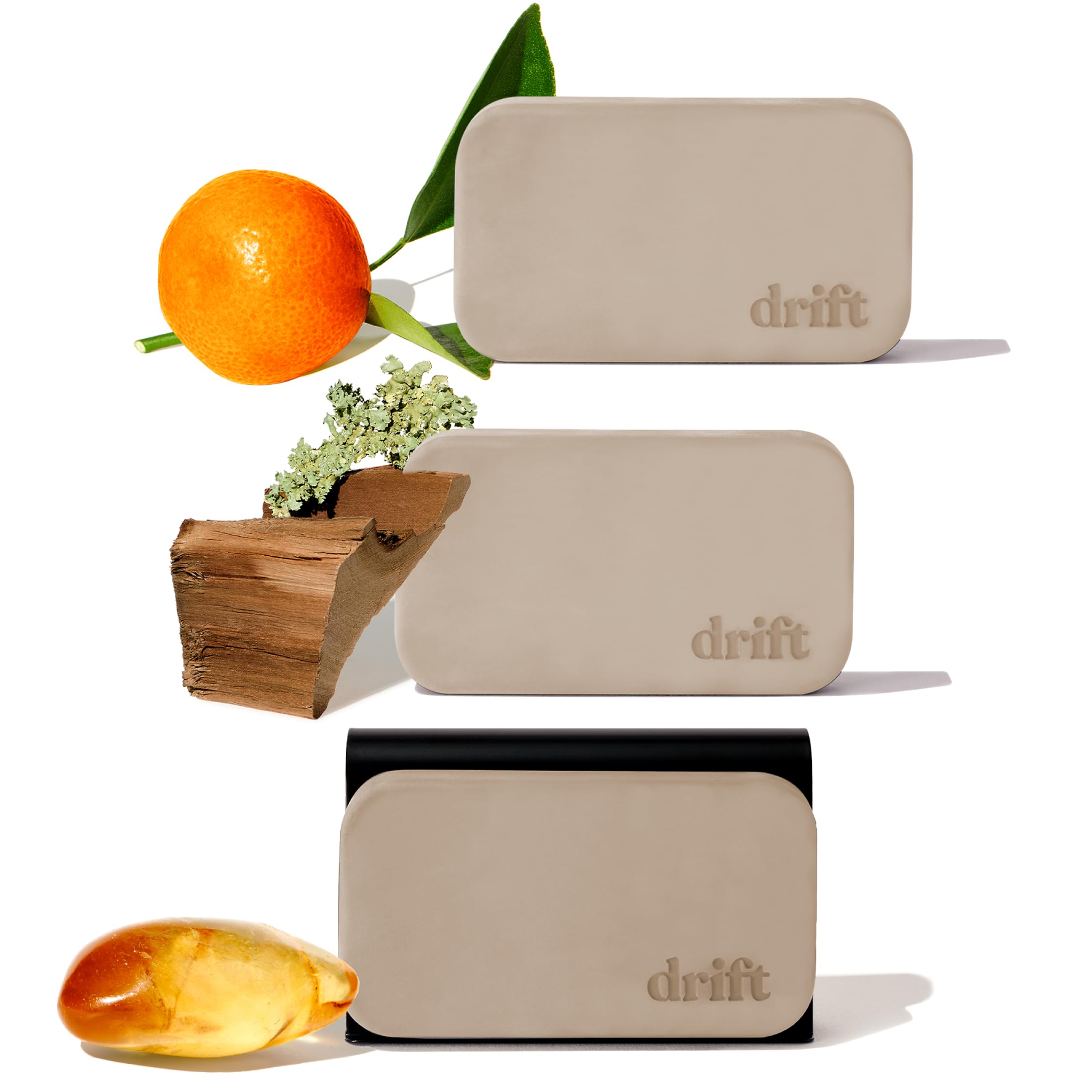 Drift Car Air Freshener - Stone Air Freshener - Car Odor Eliminator - Variety 3 Pack Starter Kit - CLIP INCLUDED - Variety 3 Pack