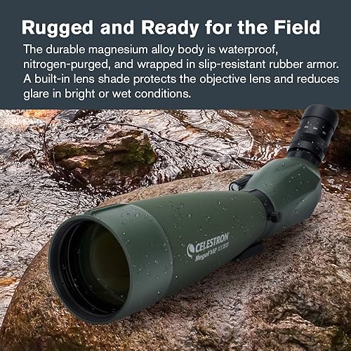 Miniatura 8 de Celestron – Regal M2 100ED Telescopio de Observación – Vidrio ED para Observación de Aves y Actividades al Aire Libre – Prisma BaK-4