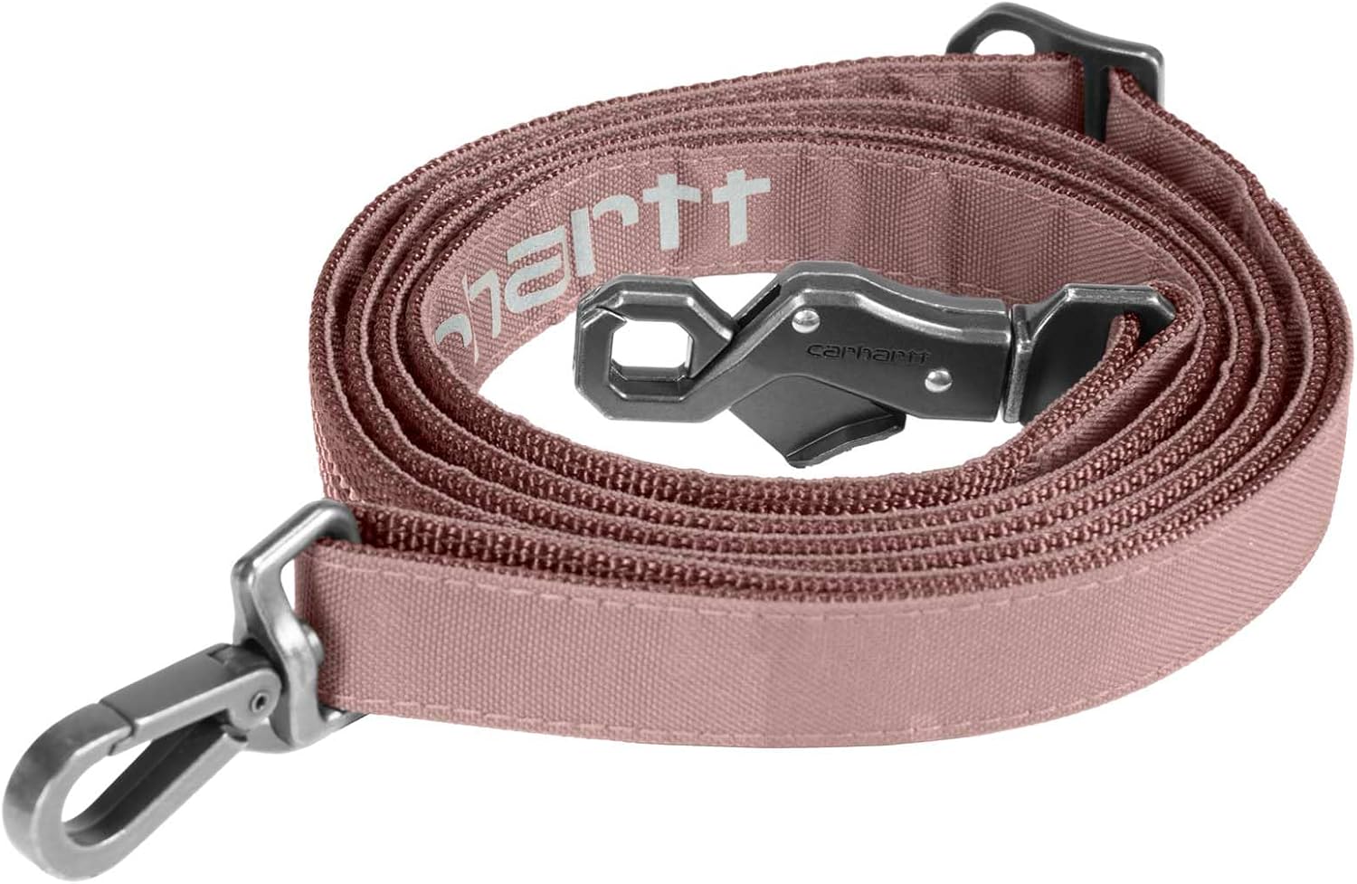 Carhartt Field Dog Leash, Durable 600-Denier Fabric W/Adjustable Metal D-Ring Hardware, Rose Tint, Large