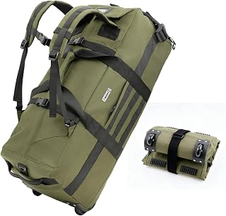80L Rolling Duffle Bag With Wheels