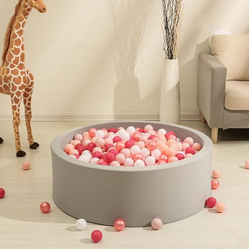 Miniatura 93 de GOGOSO Pelotas para niños pequeños, paquete de 50, 100, 200 bolas de plástico, sin ftalatos, sin BPA, no tóxicas, de 2.2 pulgadas, a prueba