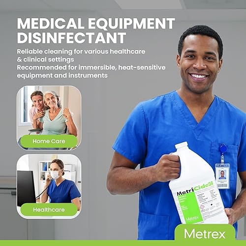 Miniatura 5 de Metrex MetriCide 28 Solución de esterilización y desinfección de alto nivel - 2.5% de glutaraldehído, reutilizable hasta 28 días, limpiador