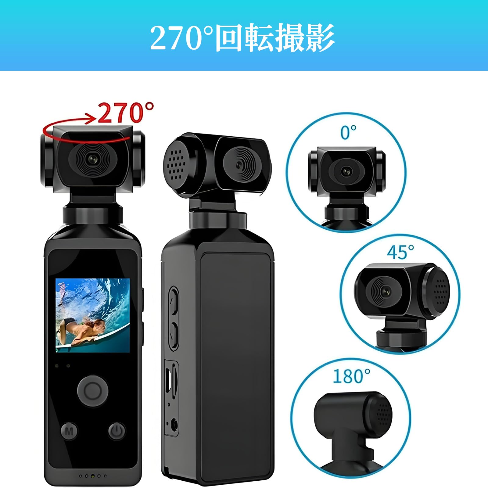 Amazon | GOATRIP ウェアラブルカメラ 小型アクションカメラ