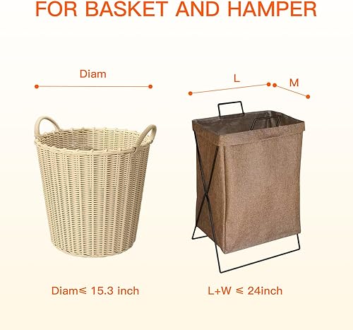 Miniatura 2 de Meeall Paquete de 2 bolsas de malla para lavandería, plegables, resistentes, grandes, para lavandería o viajes, con cierre de cordones, color blanco