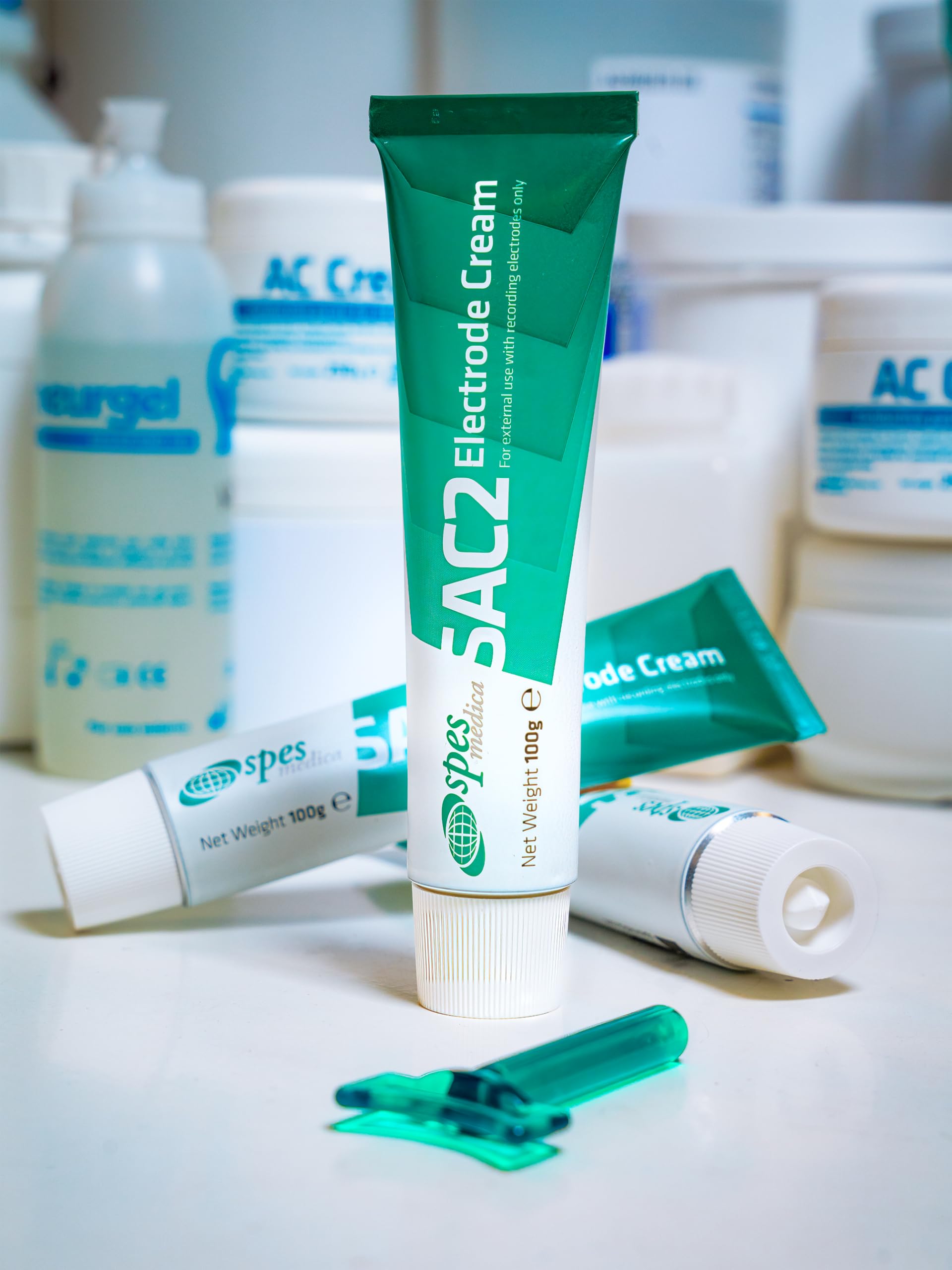 Crème adhésive longue durée pour électrodes eeg sommeil - Boite de 10 tubes