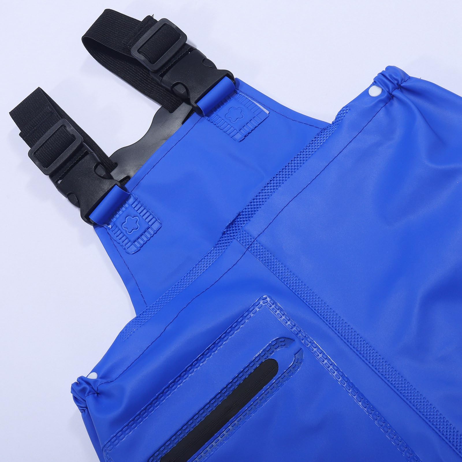 Cuissardes imperméables pour enfants avec bottes – Pantalon de pêche avec bandoulière réglable – Cuissardes en caoutchouc antidérapantes pour enfants, garçons et filles