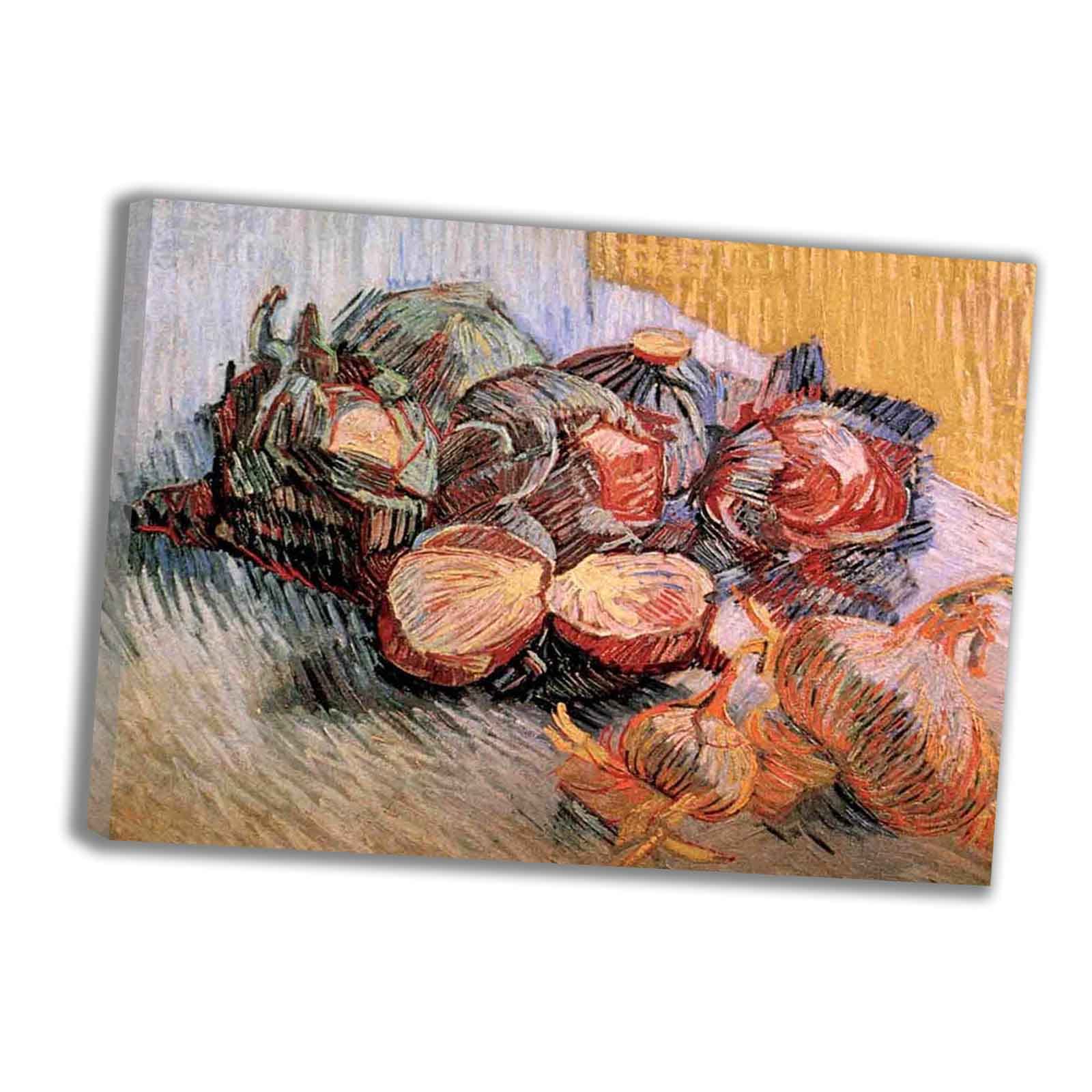 Van Gogh《Rotkohl》Kunstdruck Poster Kunstdruck auf Leinwand für Wohnzimmer, Schlafzimmer, Büro Dekoration Gerahmt Bereit Zum Aufhängen(62x86cm-24x34inch)Gerahmt