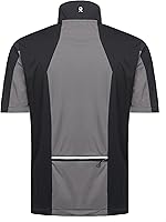 Vista 3 de Little Donkey Andy Chalecos ligeros Softshell para hombre, chaquetas de manga corta para golf, senderismo, correr