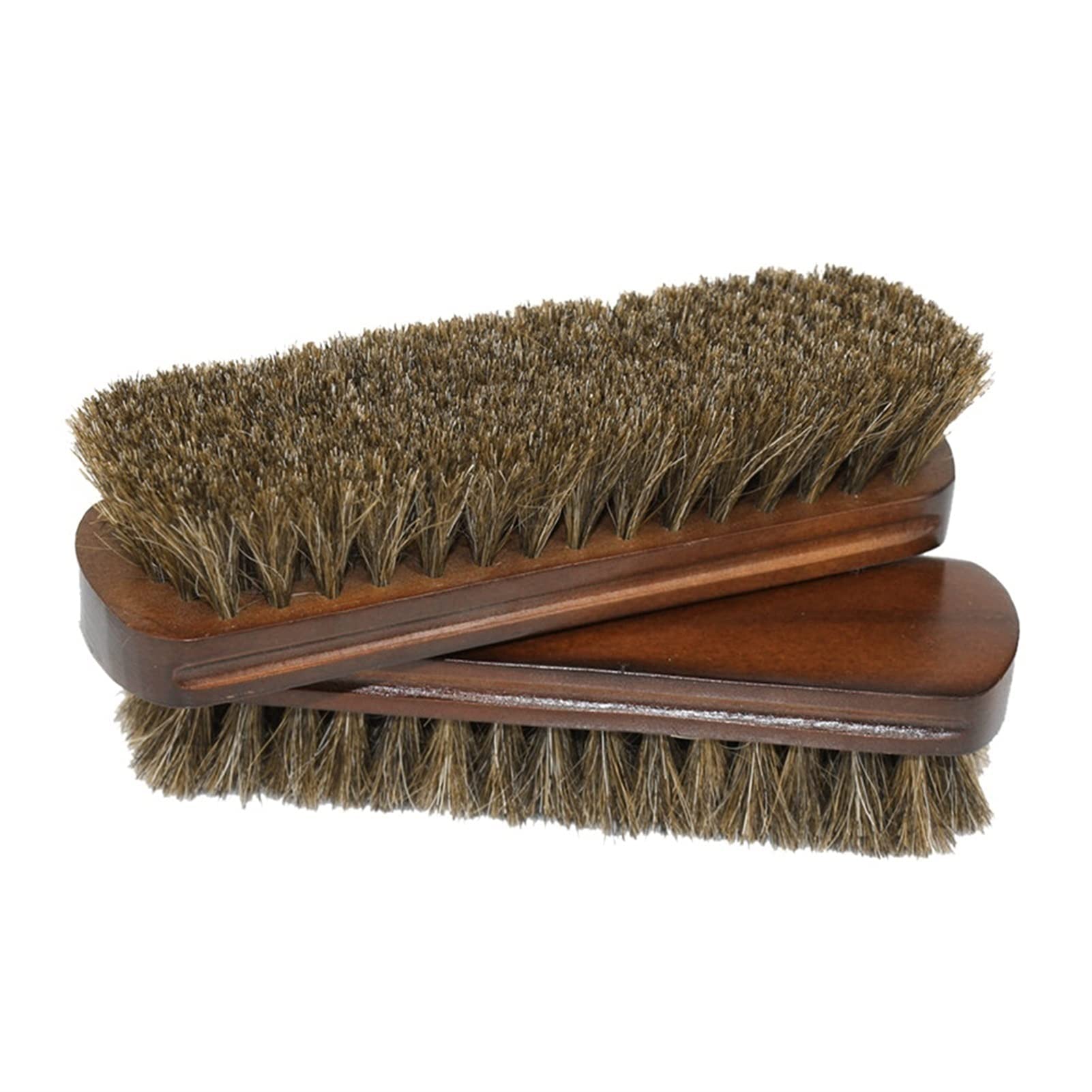 Cepillo para Zapatos, Cepillo para pulir Zapatos de Crin, Cepillo para pulir Mango de Madera con Botas y Zapatos