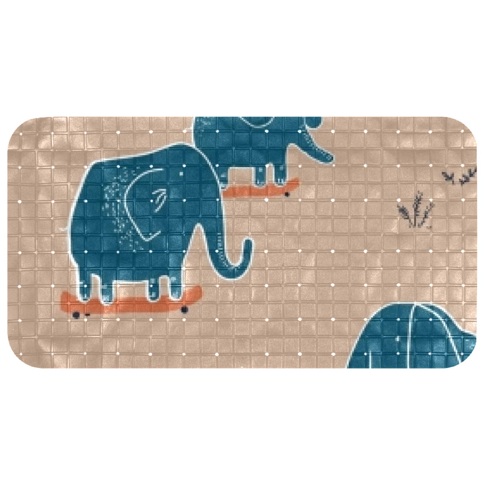 Tapis de douche antidérapant bébé Bennigiry éléphant pour bain sécurisé