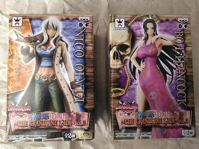 Amazon 未開封 ワンピース Dxf The Grandline Lady Vol 3 ボア ハンコック フィギュア 海賊女帝 Vol 2 ニコ オルビア セット まとめ フィギュア ドール 通販
