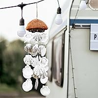 Vista 6 de stonechic 50 conchas de vieira para manualidades, grandes de 4 a 5 pulgadas, conchas naturales de playa blancas a granel para decoupage