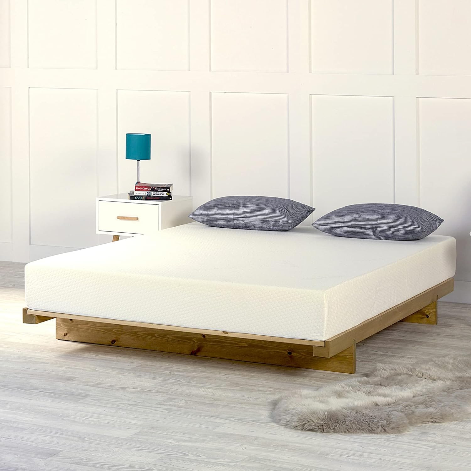 DURA TRIBE Golden Sleep 2000 Orthopaedic Memory Foam Mattress with Zip-off Cover - 20 cm Deep Mattress - FIRA Tested to BS 7177 British Safety Standards (Single 90x190cm)